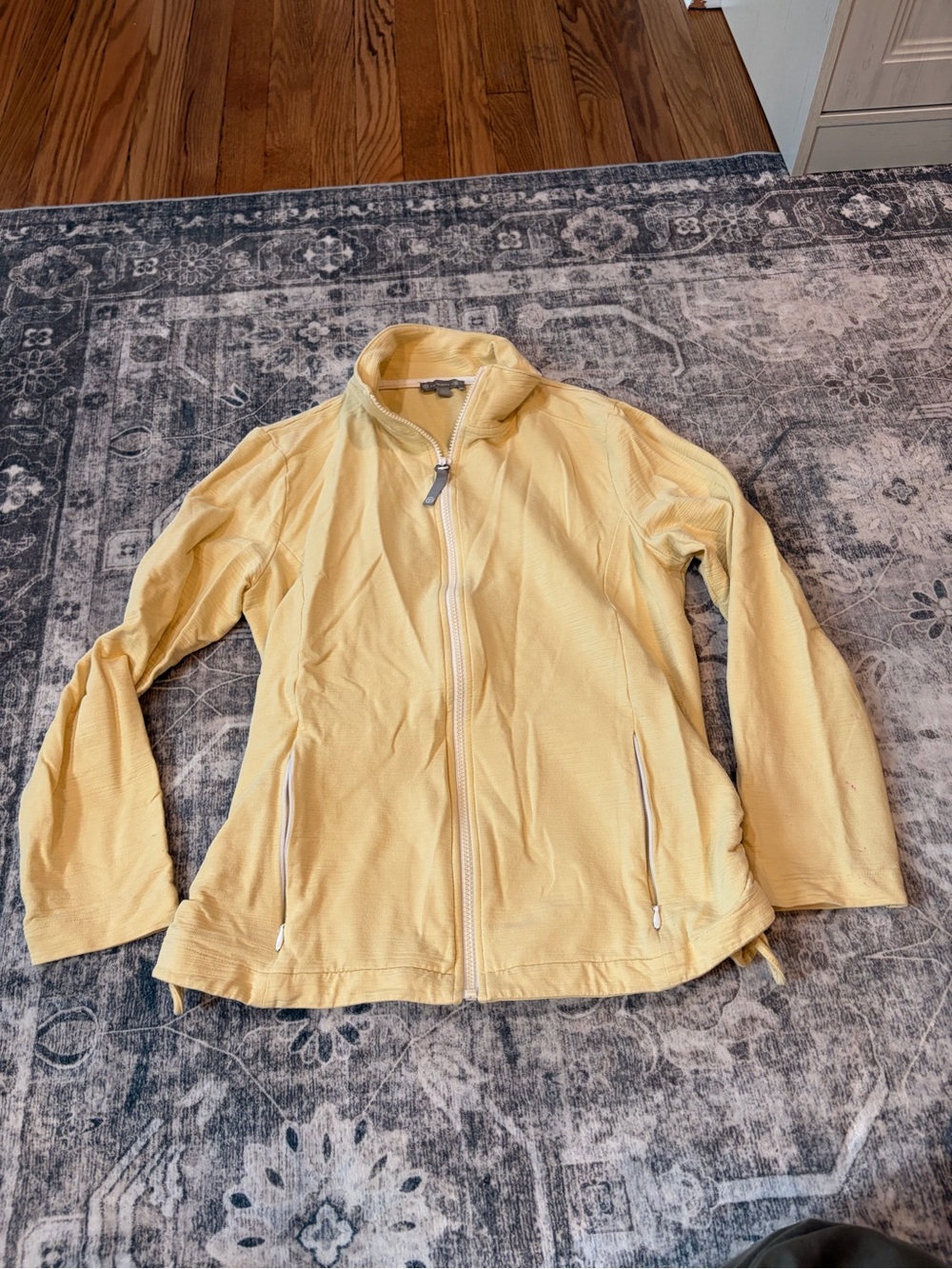 Talbots UPF 50+ Yellow Zip-Up sweatshirt